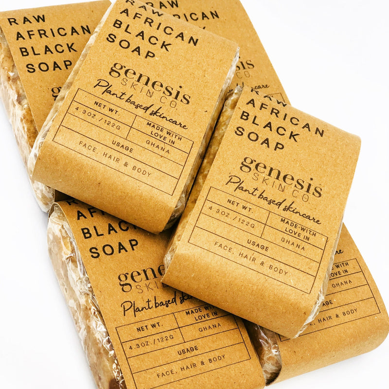 100% Organic Raw African Black Soap